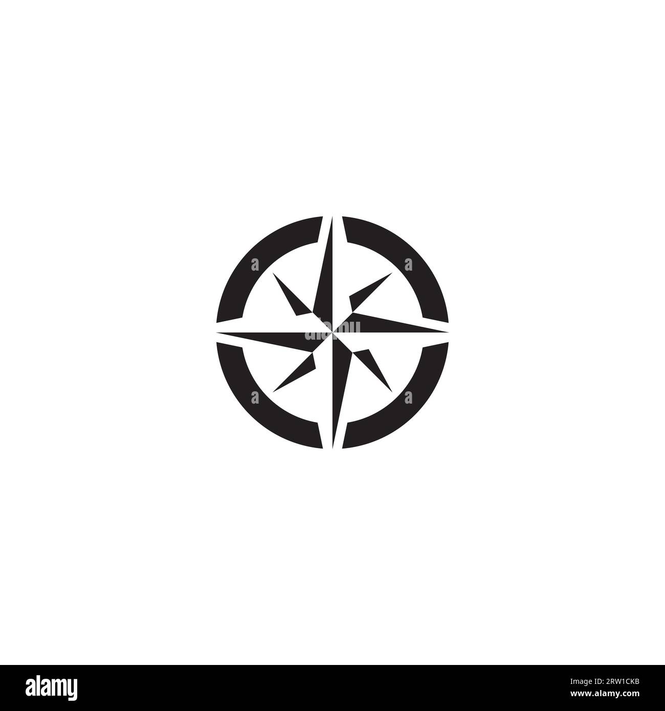 Compass logo or icon design Stock Vector