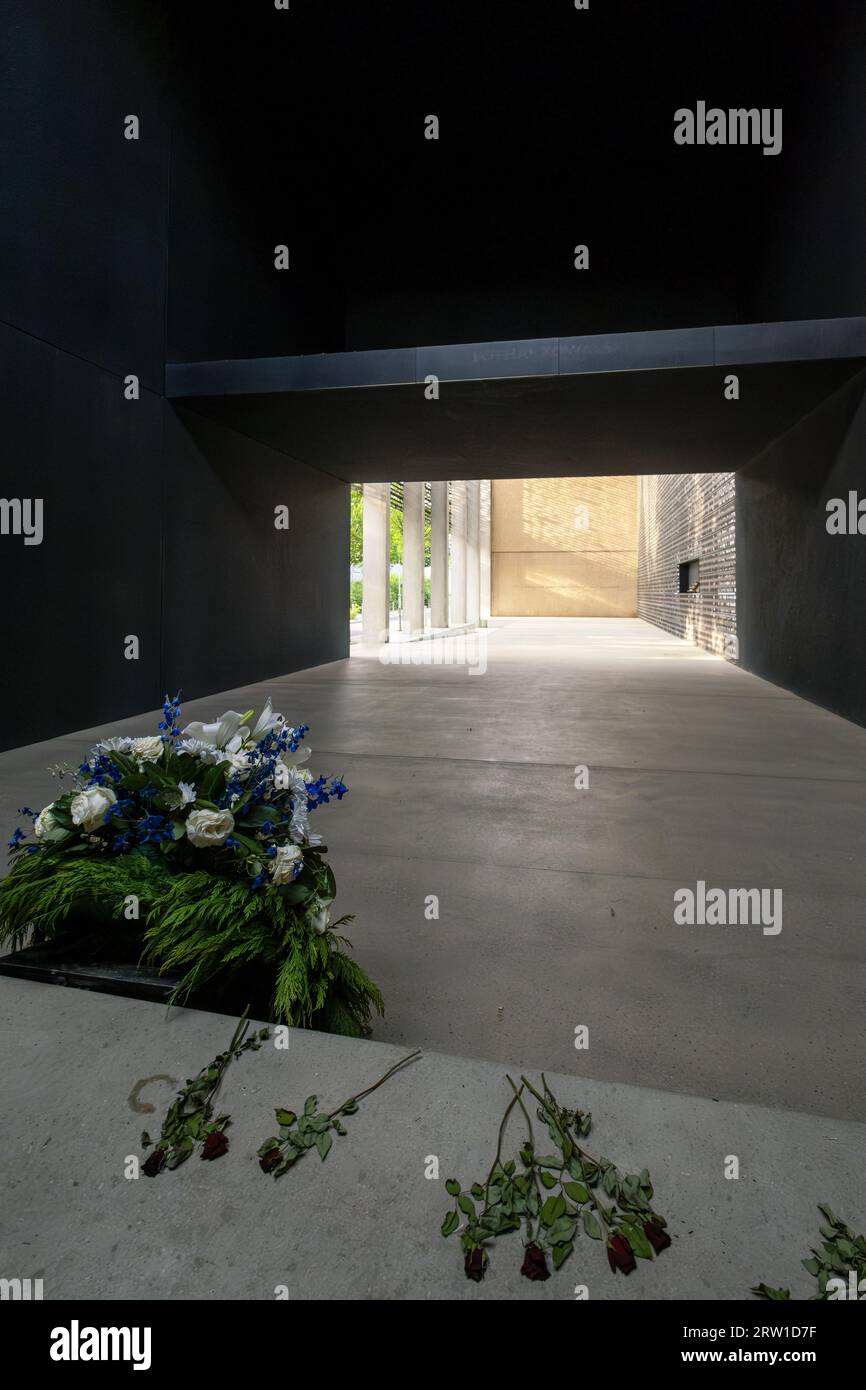 18.06.2022, Germany, Berlin, Berlin - The memorial of the German Armed Forces in memory of soldiers killed in action, located at the Federal Ministry Stock Photo