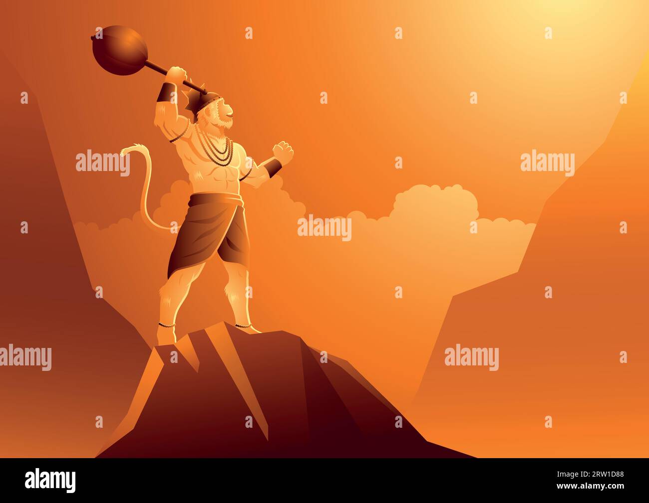 hanuman-gada-stock-vector-images-alamy