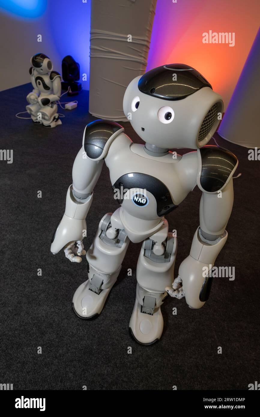 07.07.2022, Germany, Bremen, Bremen - AI-equipped robot in the Transfer Centre for Artificial Intelligence BREMEN.AI (between business and science, a Stock Photo
