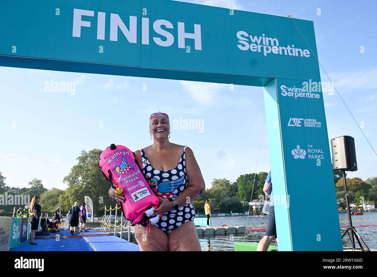 London, UK. 16th Sep, 2023. Swim Serpentine is a oneday open water swimming event held in and