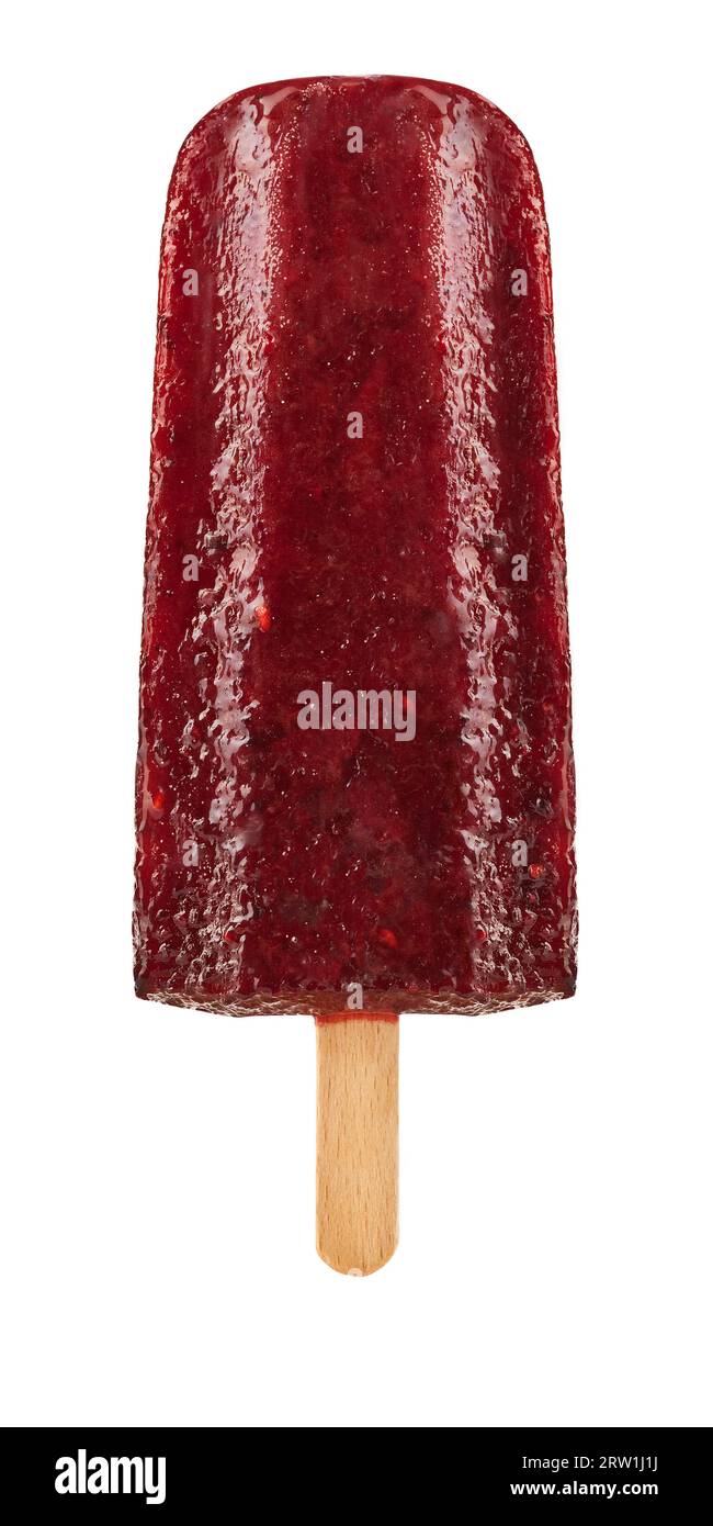 fruit ice cream forest fruit isolated on white background Stock