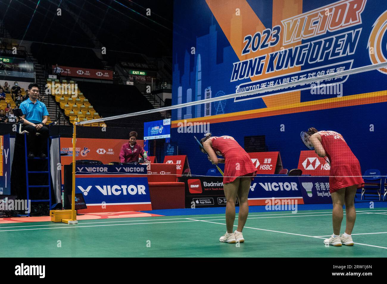 Victor hong kong open badminton championships 2023 hires stock