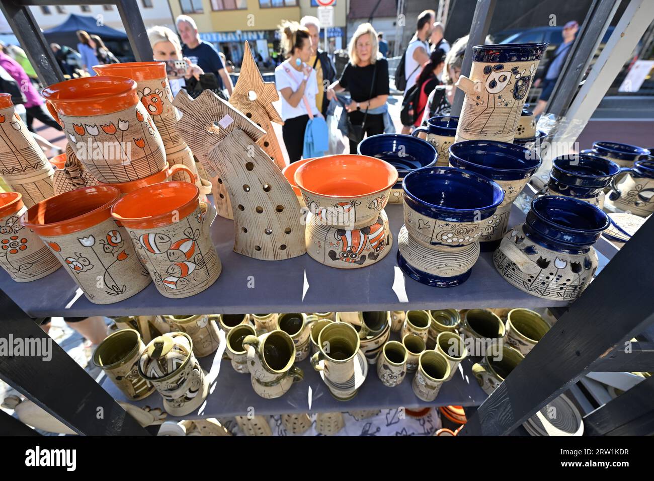 Kunstat, Czech Republic. 16th Sep, 2023. The biggest pottery fair in the Czech Republic in Kunstat, north of Brno, Czech Republic, September 16, 2023. Credit: Vaclav Salek/CTK Photo/Alamy Live News Stock Photo