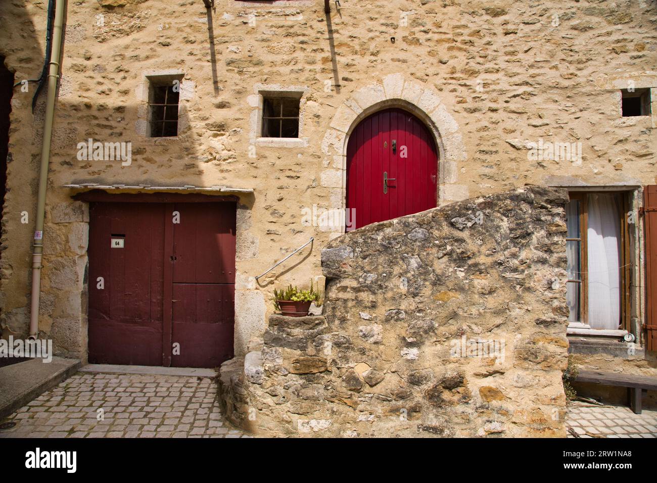 The alleys, little houses and walls of the most beautiful old french