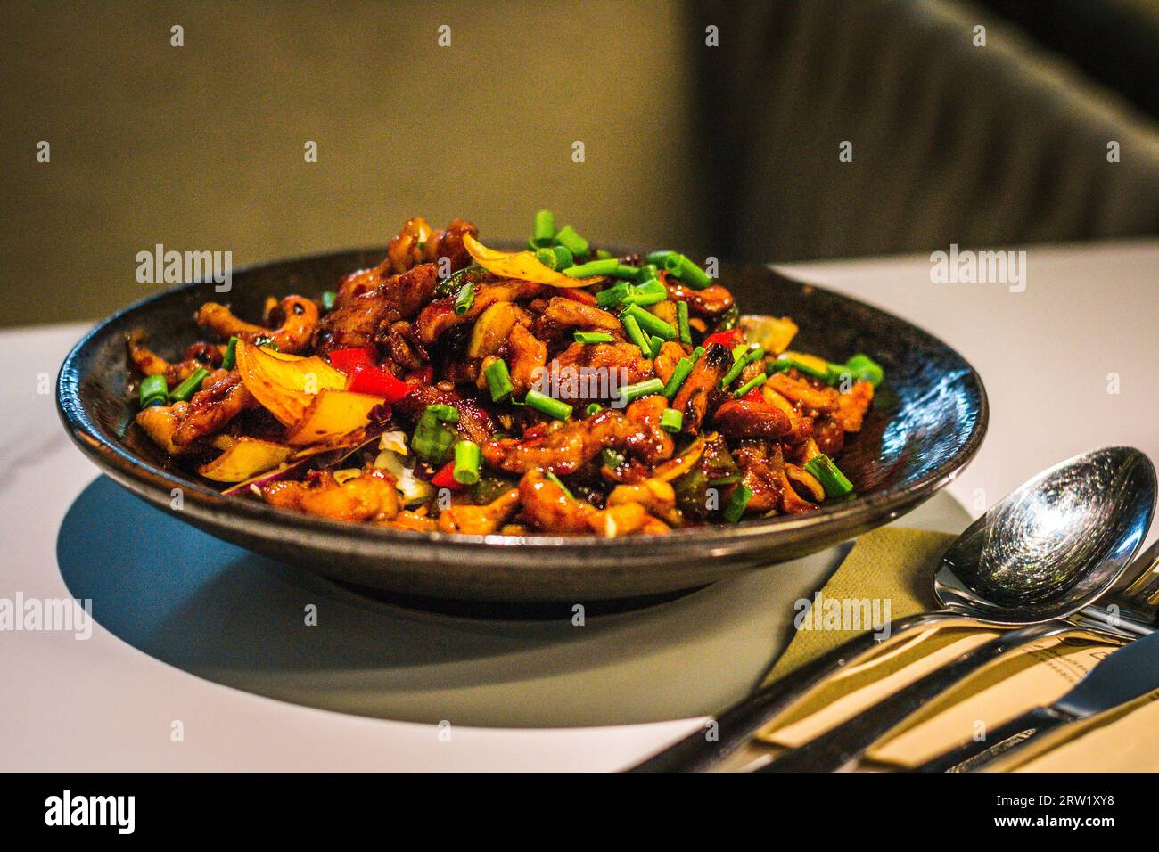 Chicken Cashew Nuts gluten free Full of umamitaste, tossed with dried