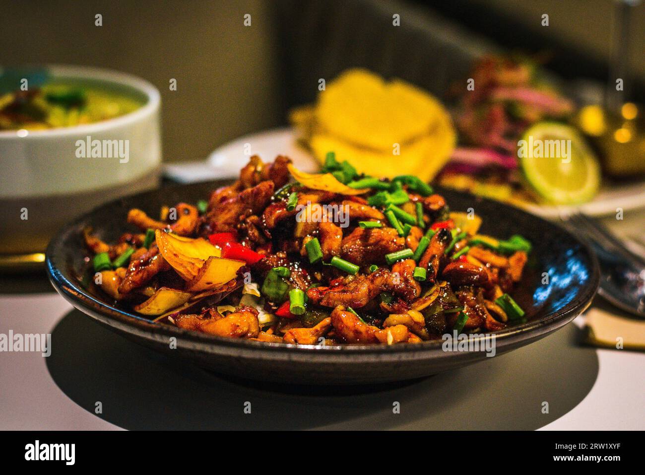 Chicken Cashew Nuts gluten free Full of umamitaste, tossed with dried