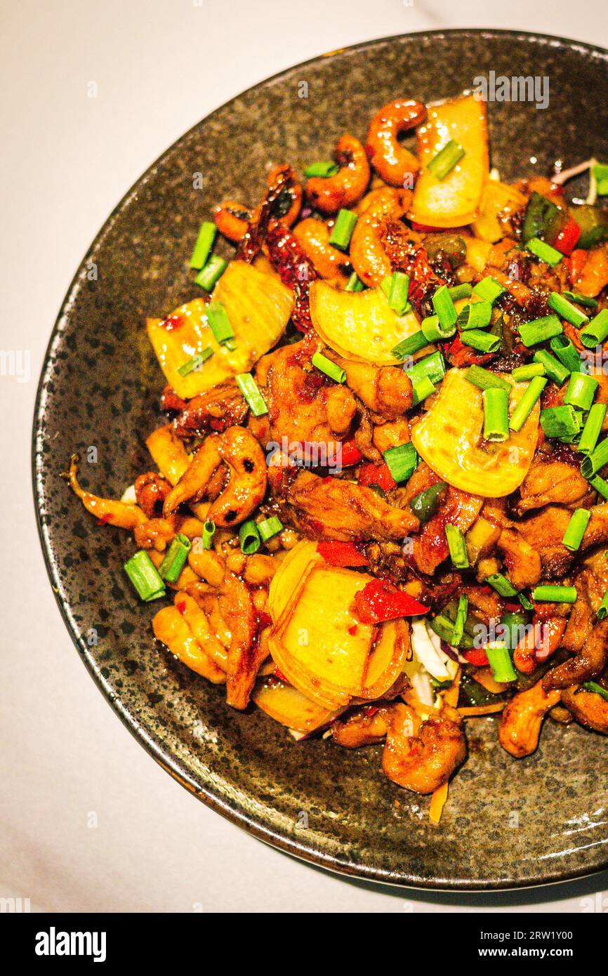 Chicken Cashew Nuts gluten free Full of umamitaste, tossed with dried