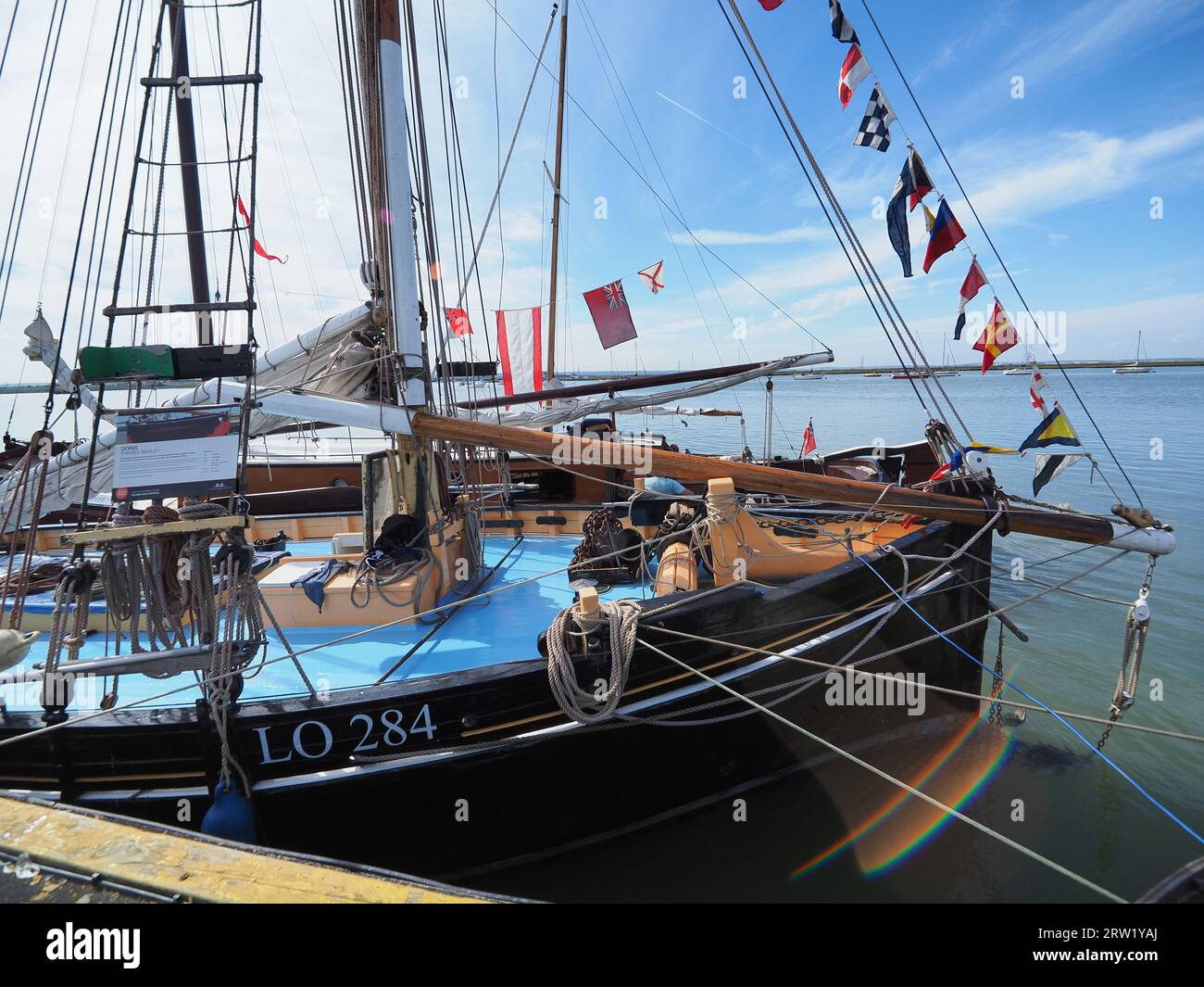 Queenborough, Kent, UK. 16th Sep, 2023. Fine weather for the annual Classic Boat Festival in Queenborough, Kent this afternoon organised by the Queenborough Harbour Trust. Credit: James Bell/Alamy Live News Stock Photo