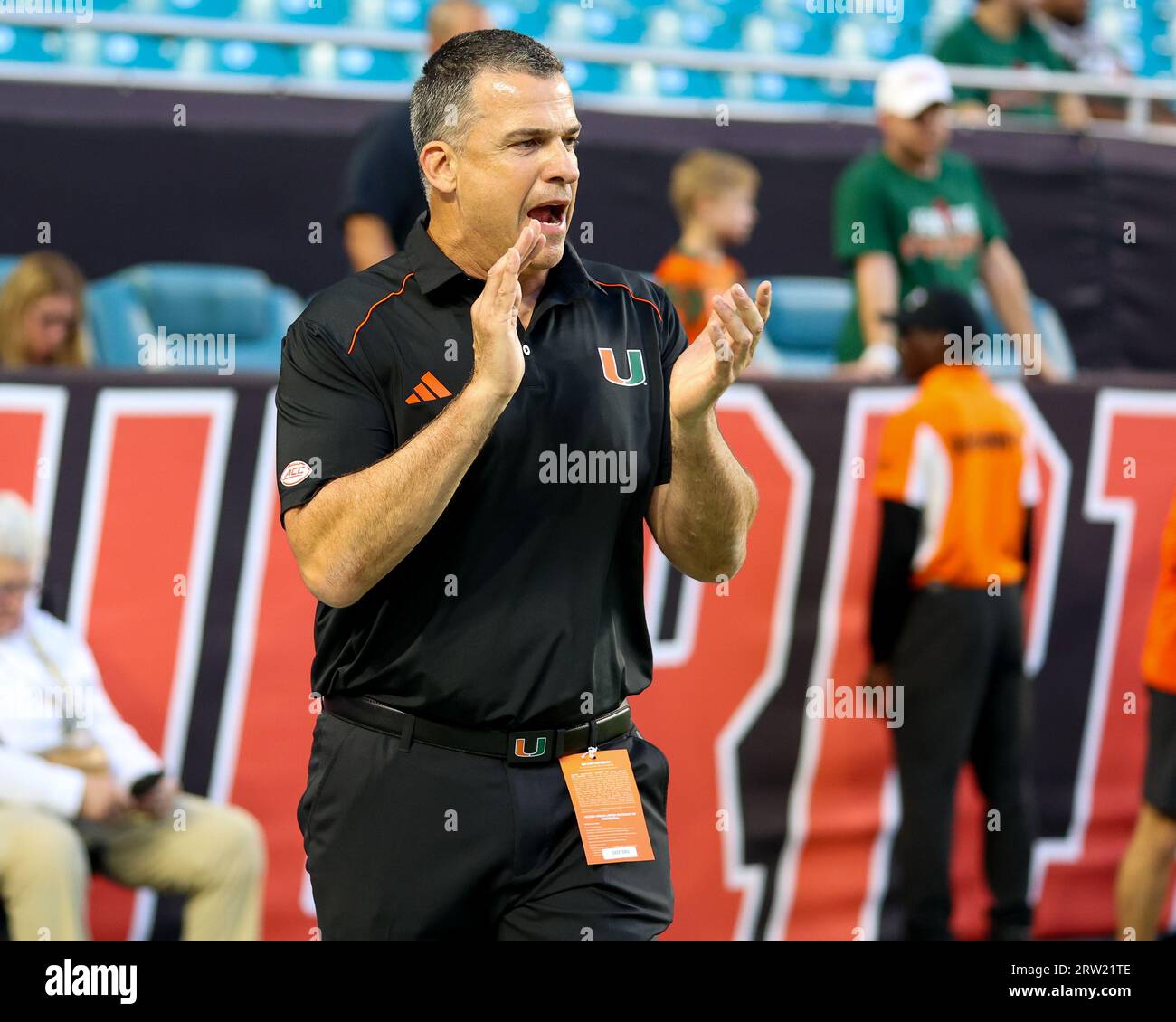 Canes, Head Coach, Mario Cristobal, Miami Hurricanes 48 v Bethune