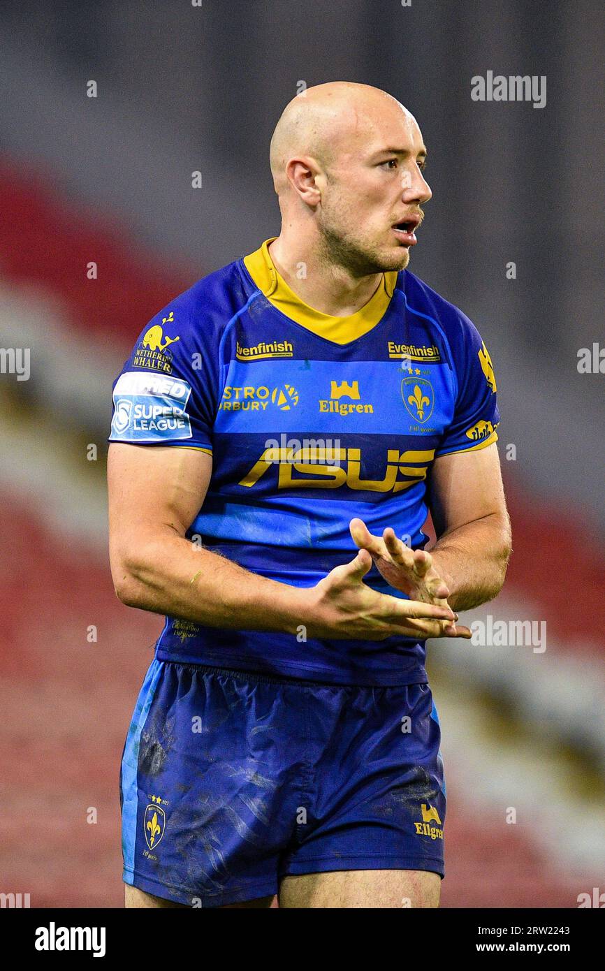 Leigh, England 15th September 2023 Wakefield Trinity's Lee Kershaw. Rugby League Betfred Super