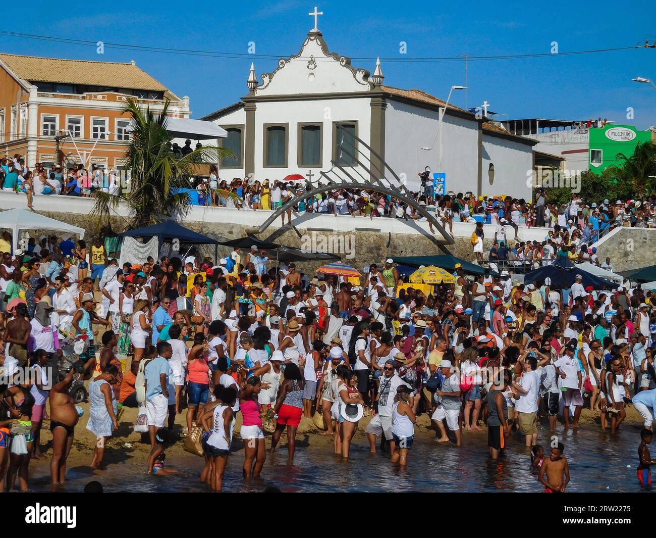 Candomblé celebrations in Salvador de Bahia Stock Photo
