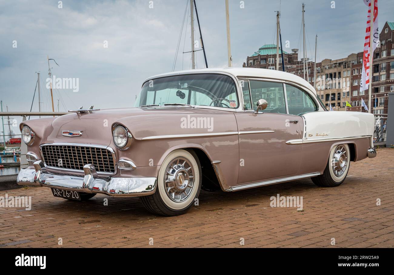 Lelystad, The Netherlands, 18.06.2023, Vintage car Chevrolet Bel Air from 1955 at The National Oldtimer Day Stock Photo
