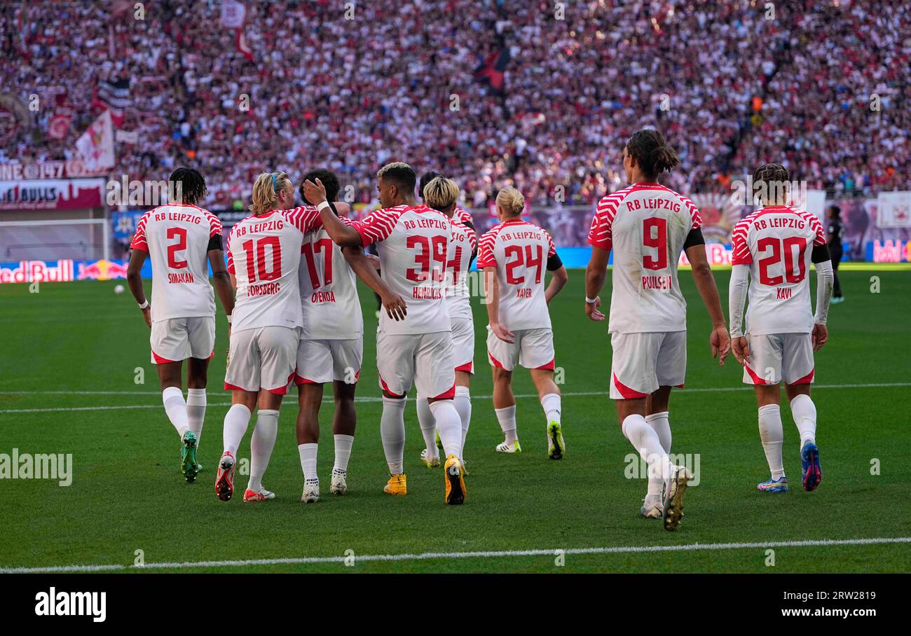 Red Bull Arena, Leipzig, Germany. 16th Sep, 2023. LoÃ¯s Openda (RB ...