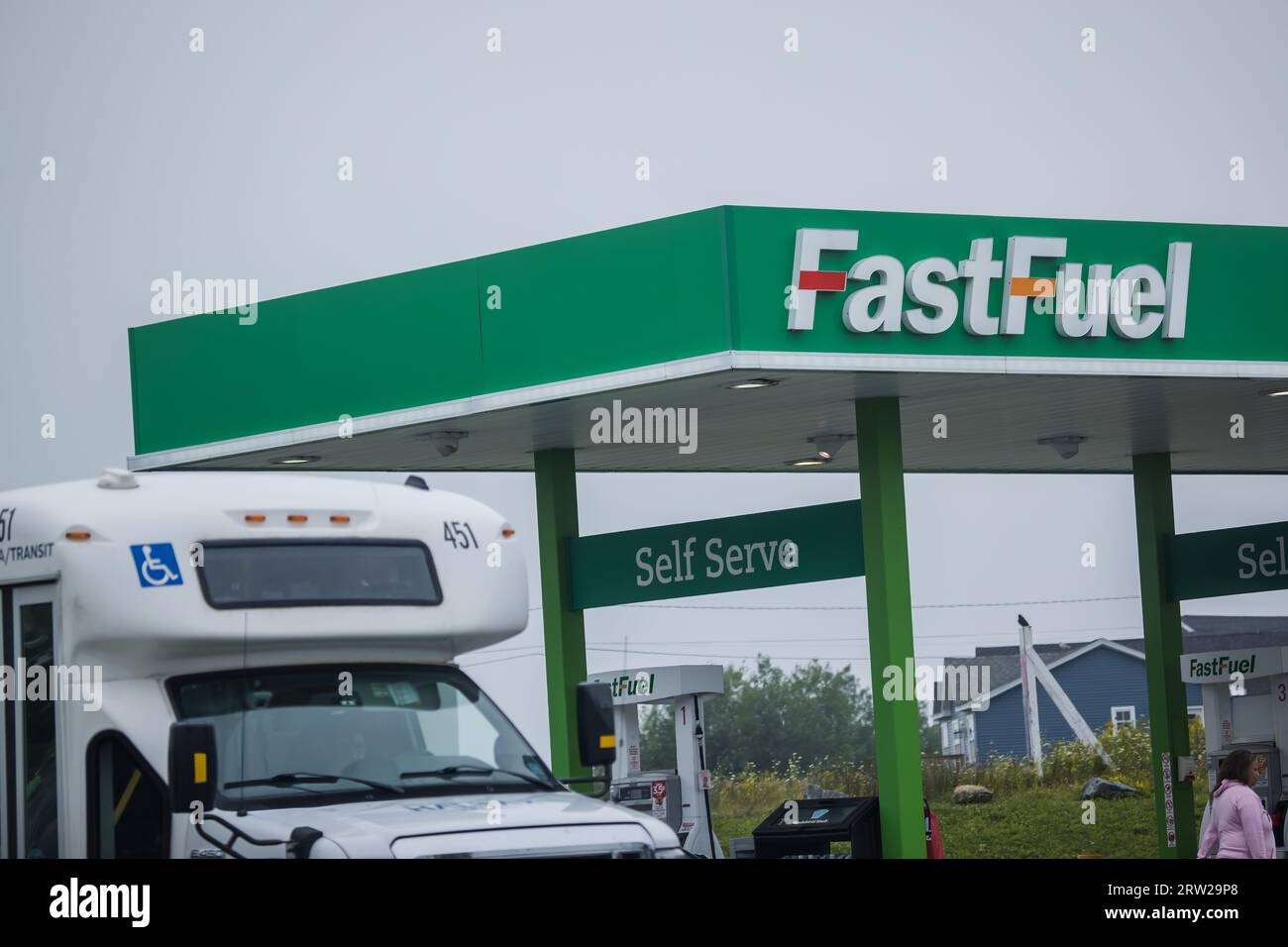 Fast Fuel Gas Station. Sobeys owned chain station operates 24hour