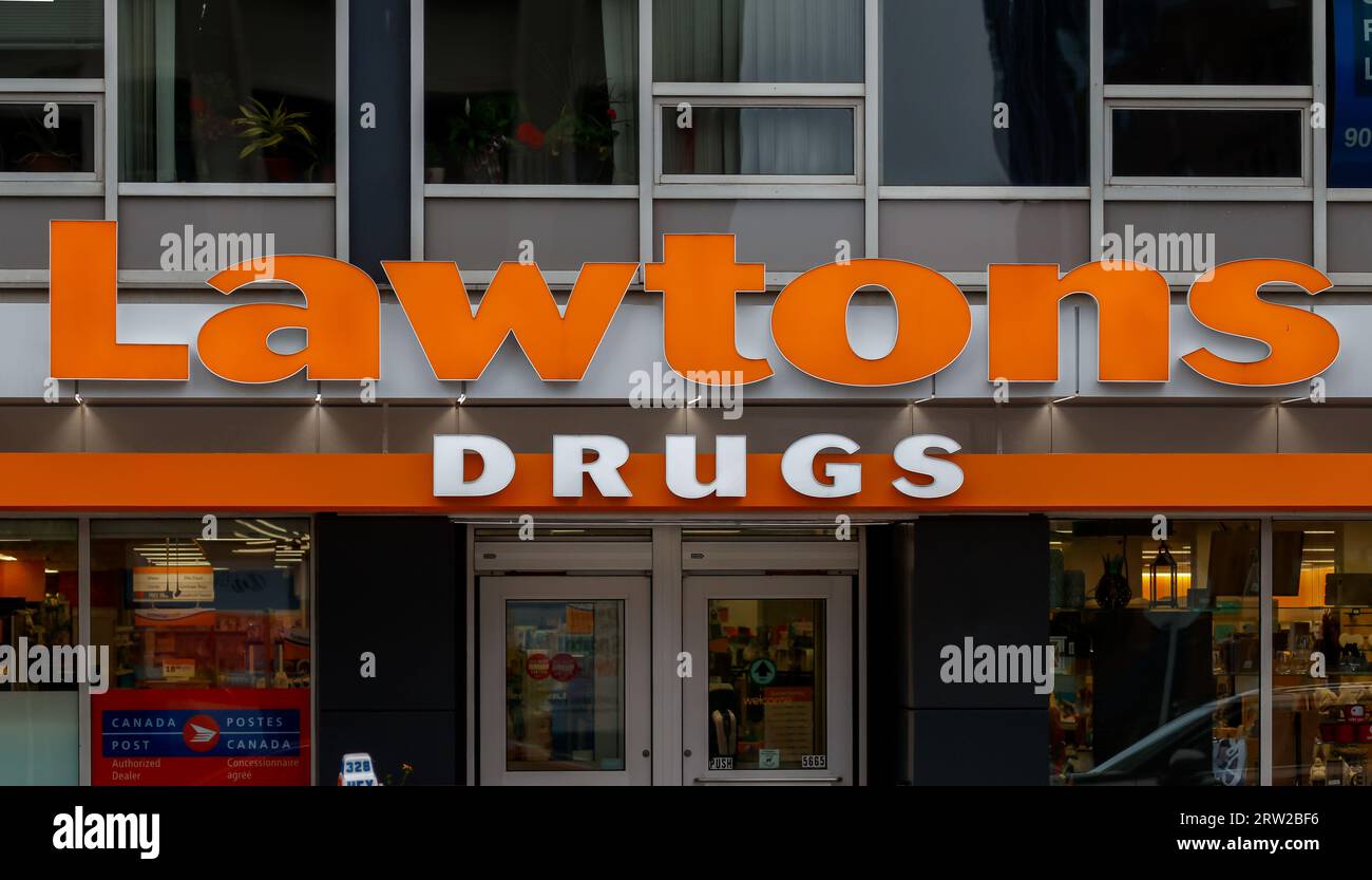 LAWTONS DRUGS Pharmacy Store front. A Canadian Drug Store chain owned