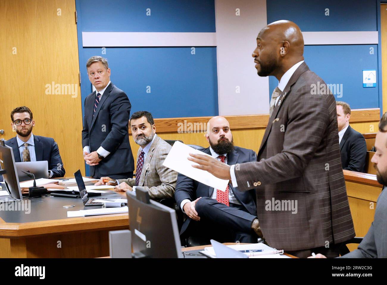 Lawyers representing Chesboro and Sidney Powell watch Special