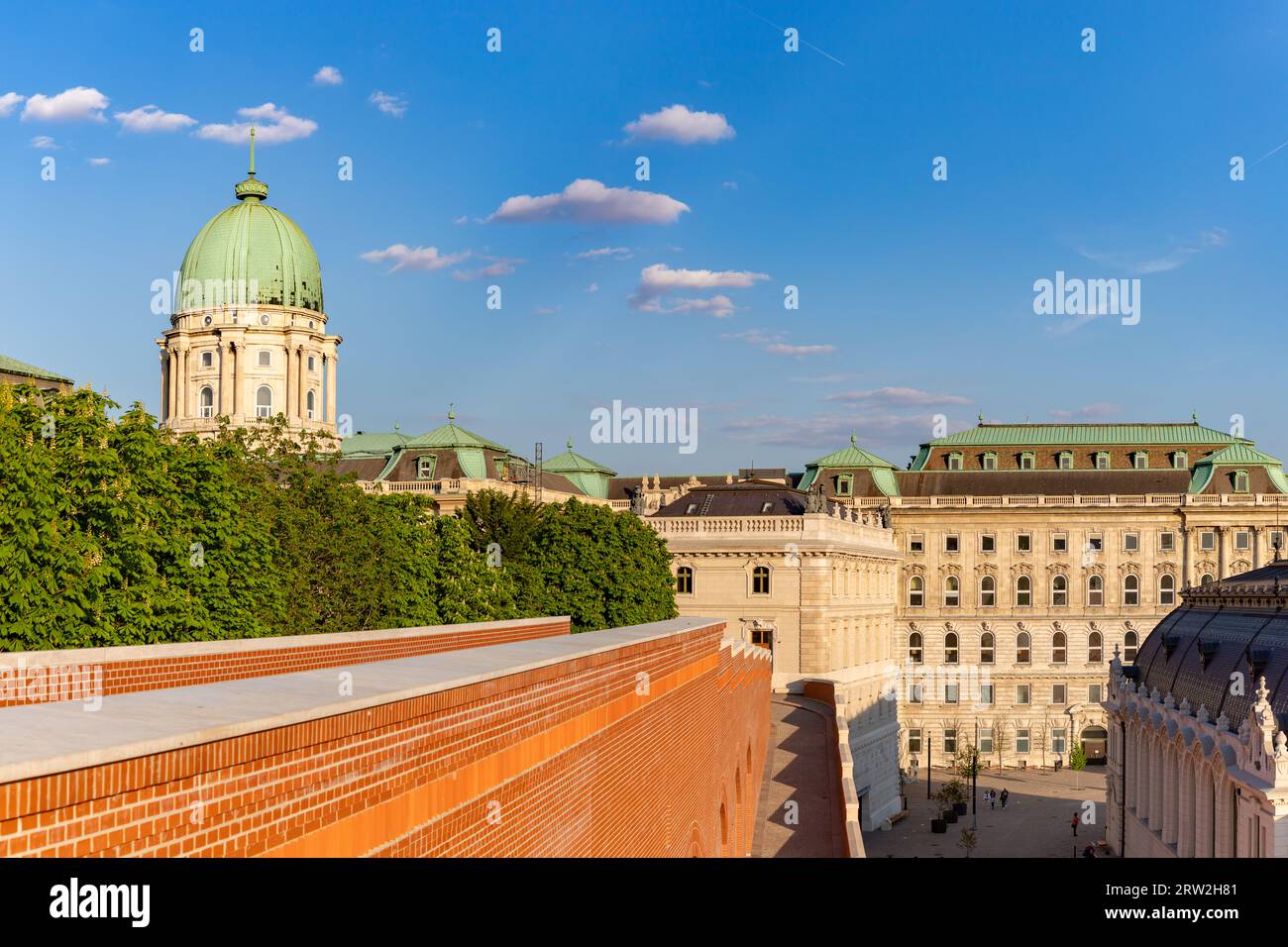 A picture of the Buda Castle and the National Szechenyi Library Stock ...