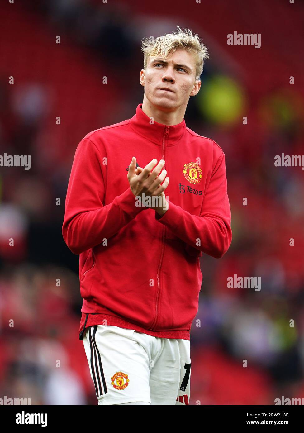 Manchester Uniteds Rasmus Hojlund After The Premier League Match At Old Trafford Manchester 