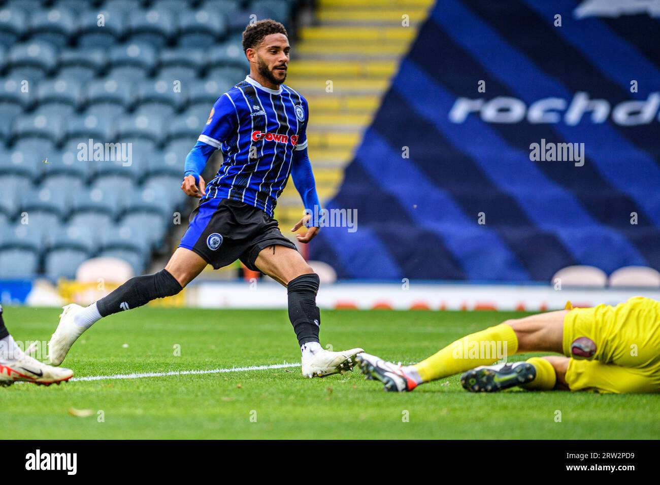 Tyrese Sinclair of Altrincham FC scores his side's second goal of the  News Photo - Getty Images