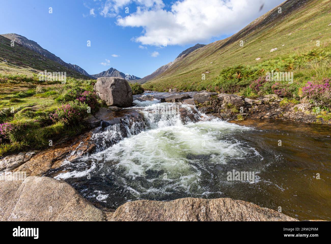 Blue Pools Glenrosa waters, Glen Rosa, Goat Fell, Isle of Arran, Firth ...
