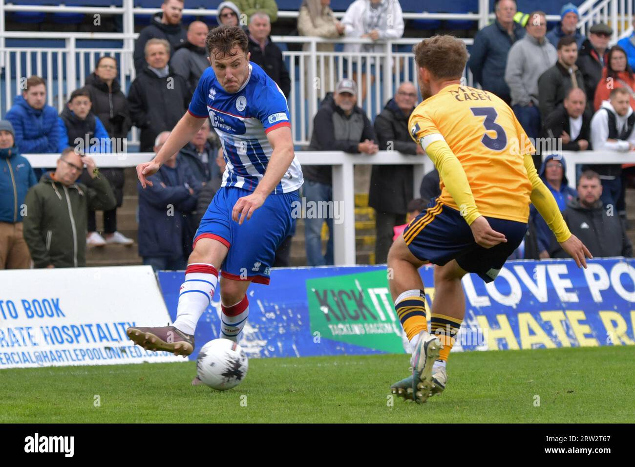 Hartlepool United's Kieran Burton during the Vanarama National League match  between Altrincham and Hartlepool United at