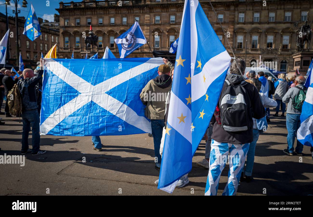 Glasgow: 16th September 2023 HOPE OVER FEAR independence rally at