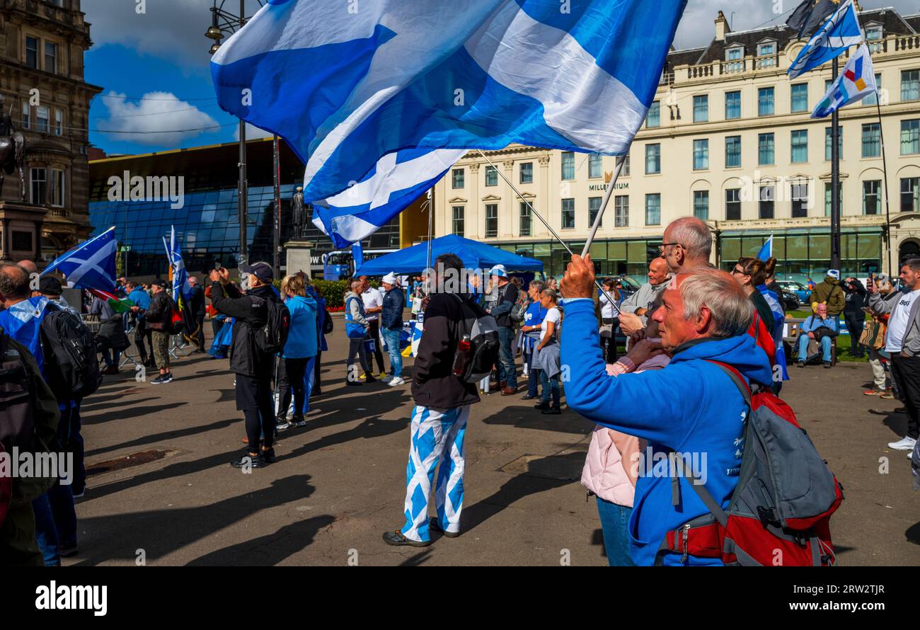 Glasgow: 16th September 2023 HOPE OVER FEAR independence rally at