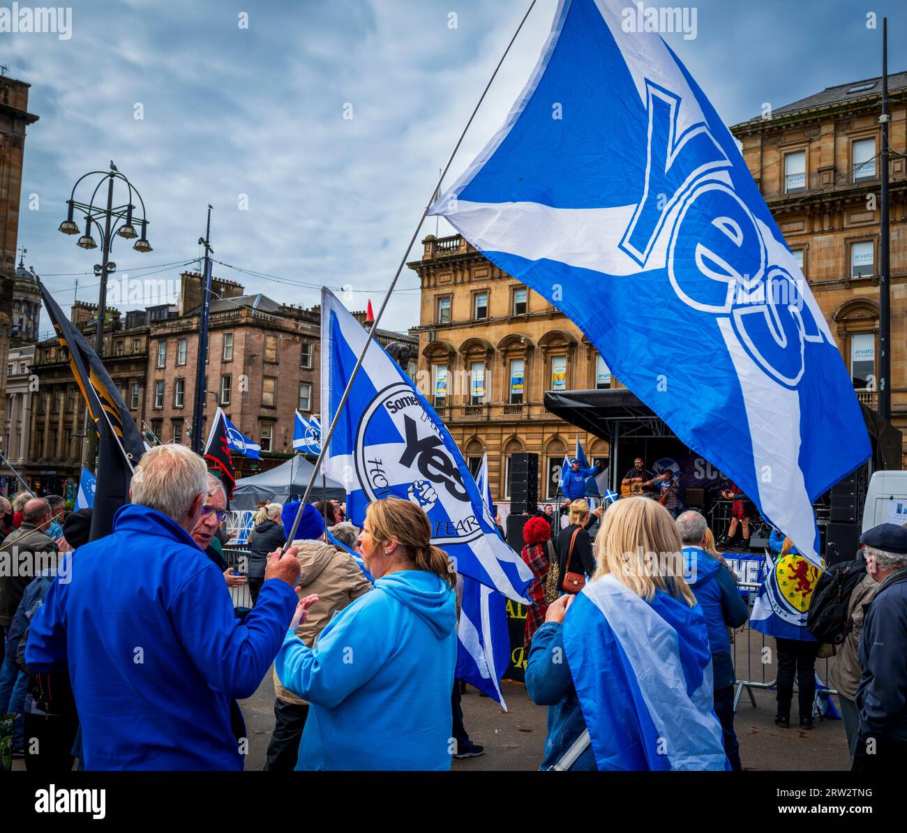 Glasgow 16th September 2023 HOPE OVER FEAR independence rally at