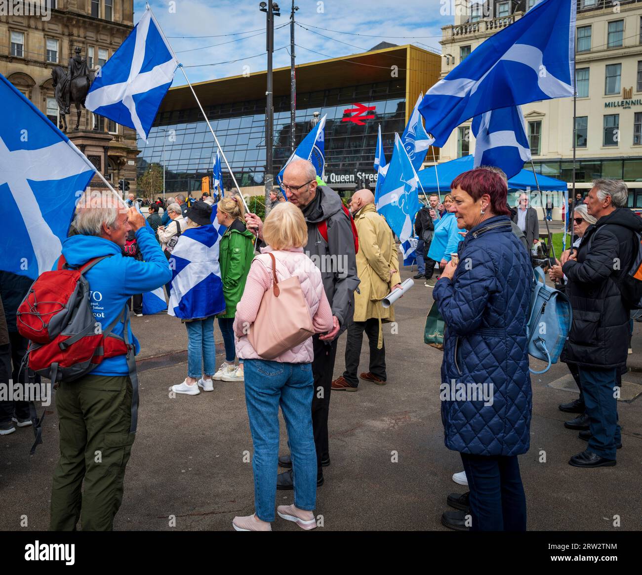 Glasgow 16th September 2023 HOPE OVER FEAR independence rally at