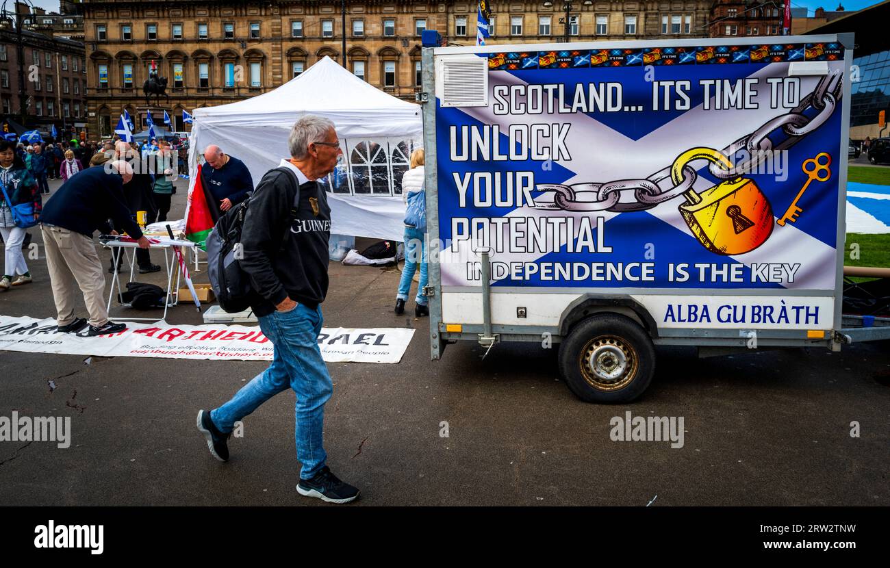 Glasgow: 16th September 2023 HOPE OVER FEAR independence rally at