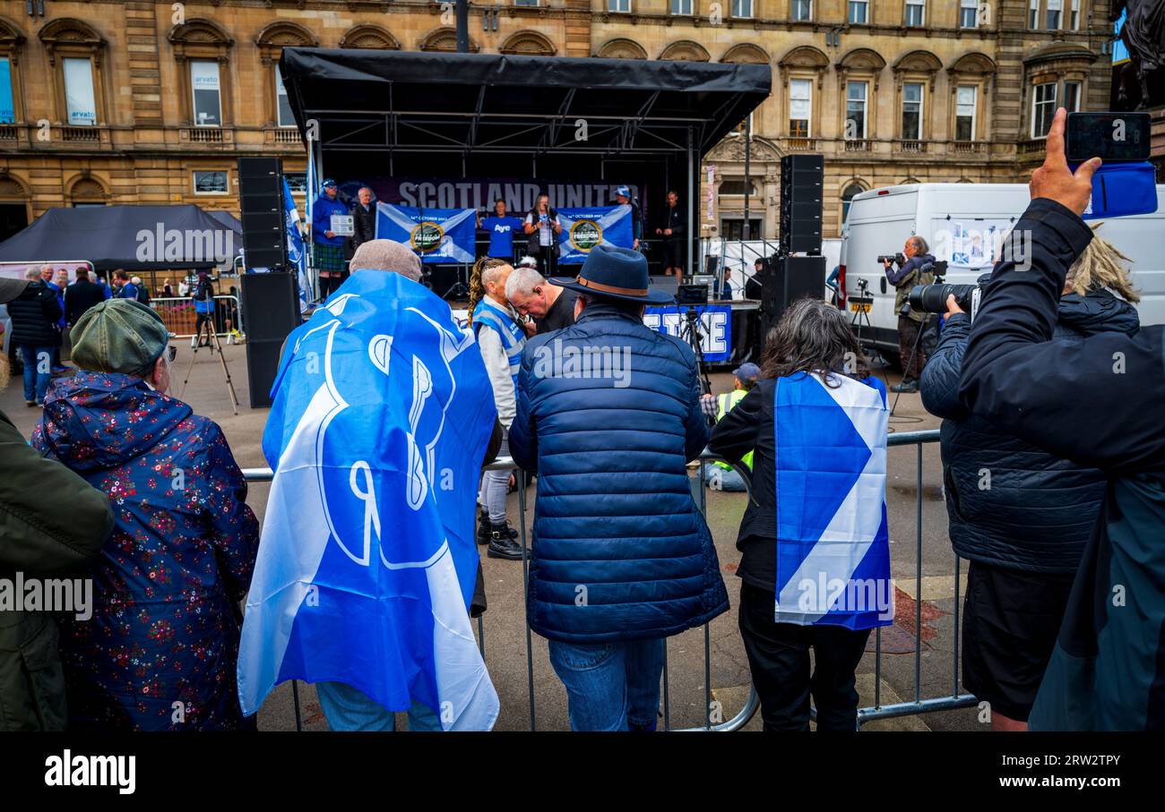 Glasgow 16th September 2023 HOPE OVER FEAR independence rally at