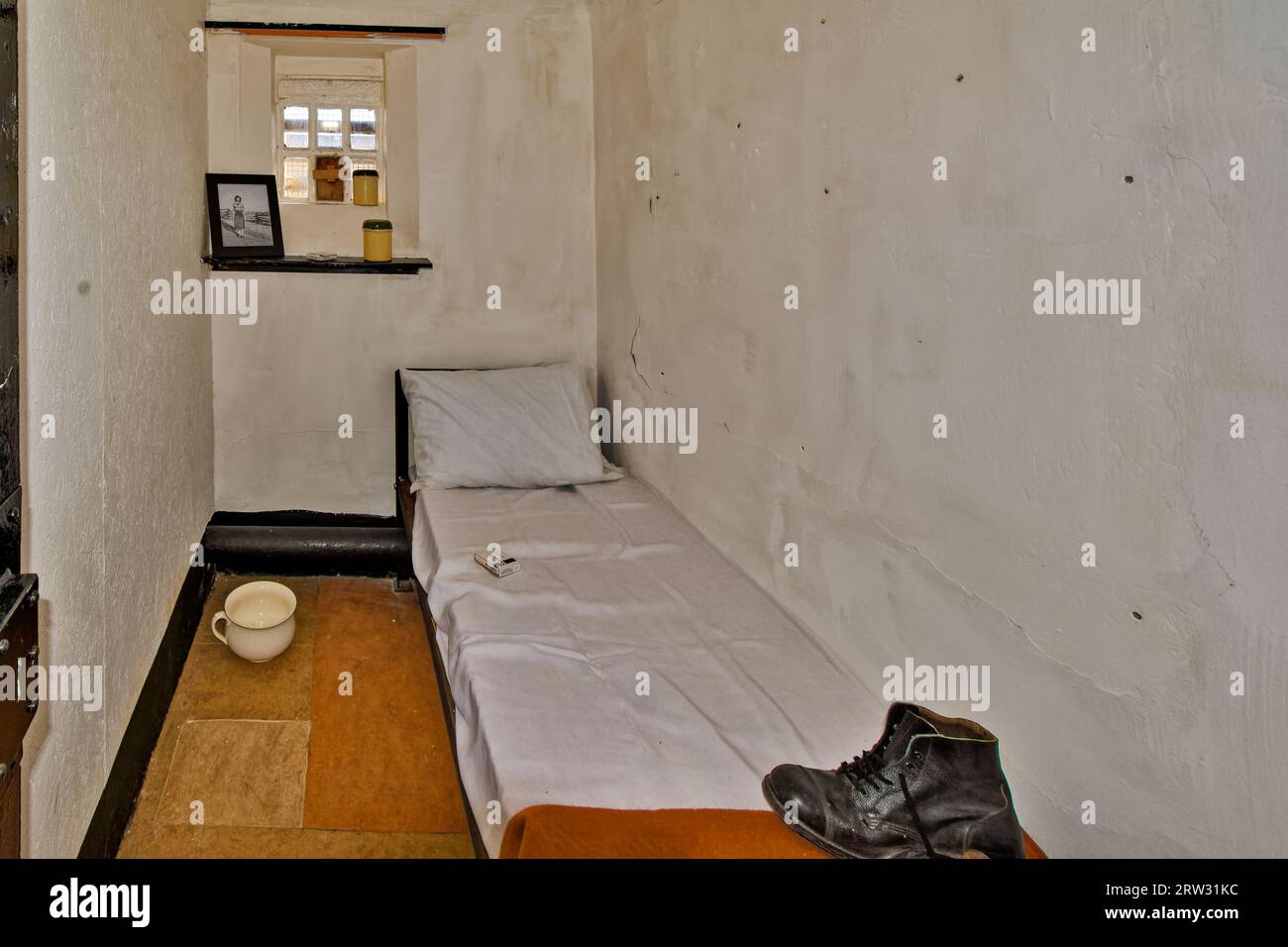 Peterhead Prison Museum Aberdeenshire Scotland interior a cell with a
