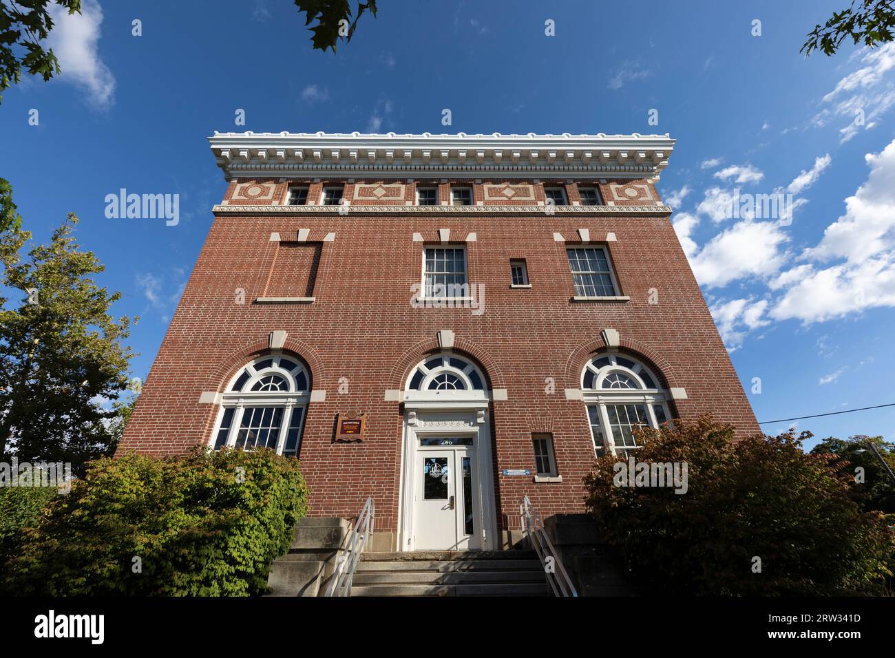 City Hall in the Old Post Office building in Moscow, Idaho on Friday, September 8 2023 Stock