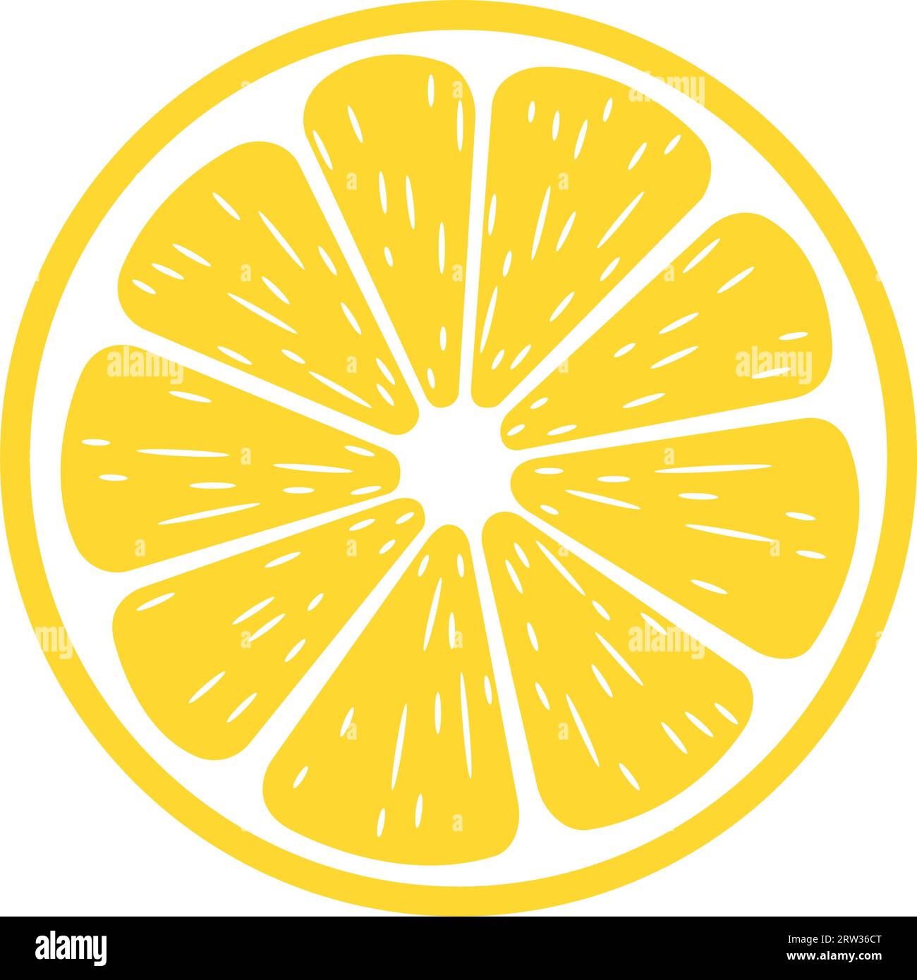 Lemon slice Stock Vector Images - Alamy