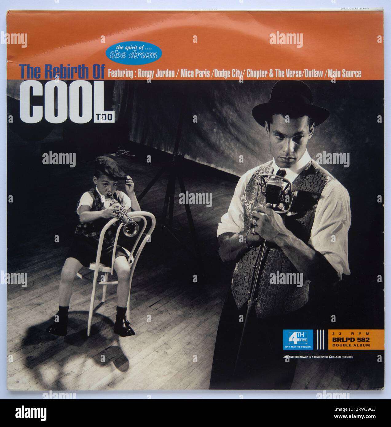 LP cover of The Rebirth of Cool Too jazz influenced compilation album, which was released in 1992 Stock Photo