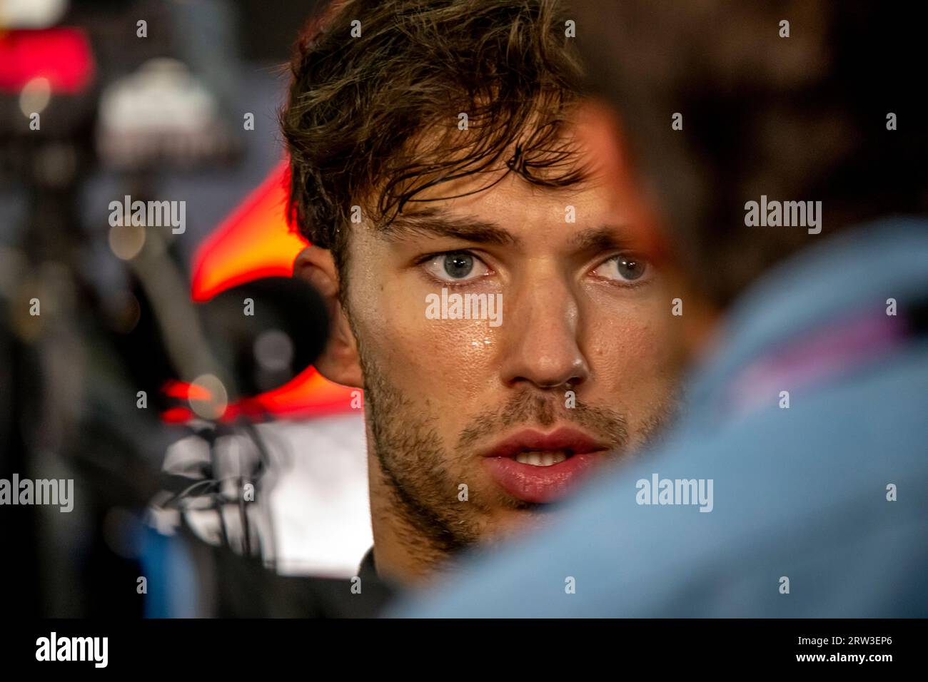 Marina Bay, Singapore, September 16, Pierre Gasly, from France competes