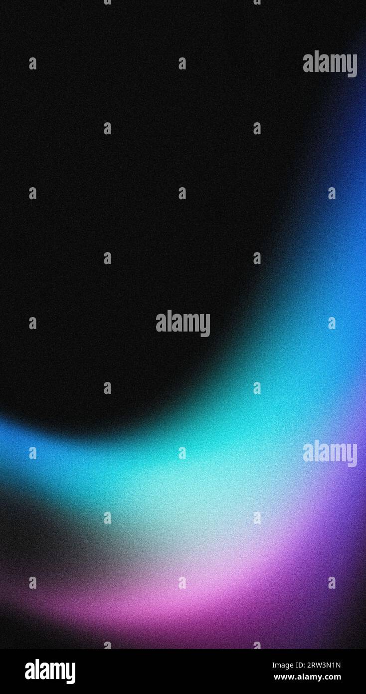 Blue black vertical background grainy gradient glowing color flow black ...