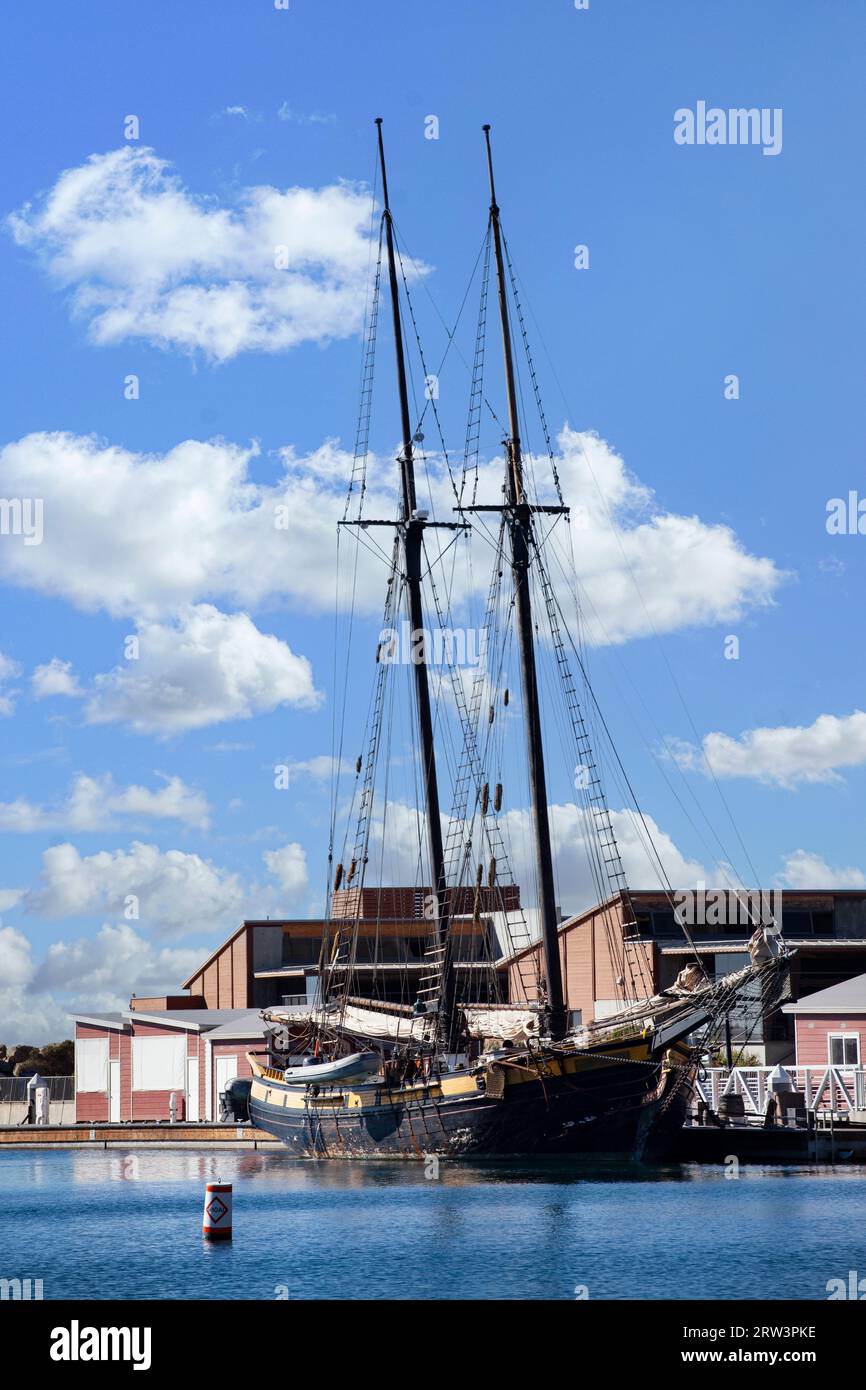 Dana Point, California, USA - September 10, 2023 : Spirit of Dana Point sailing ship Stock Photo