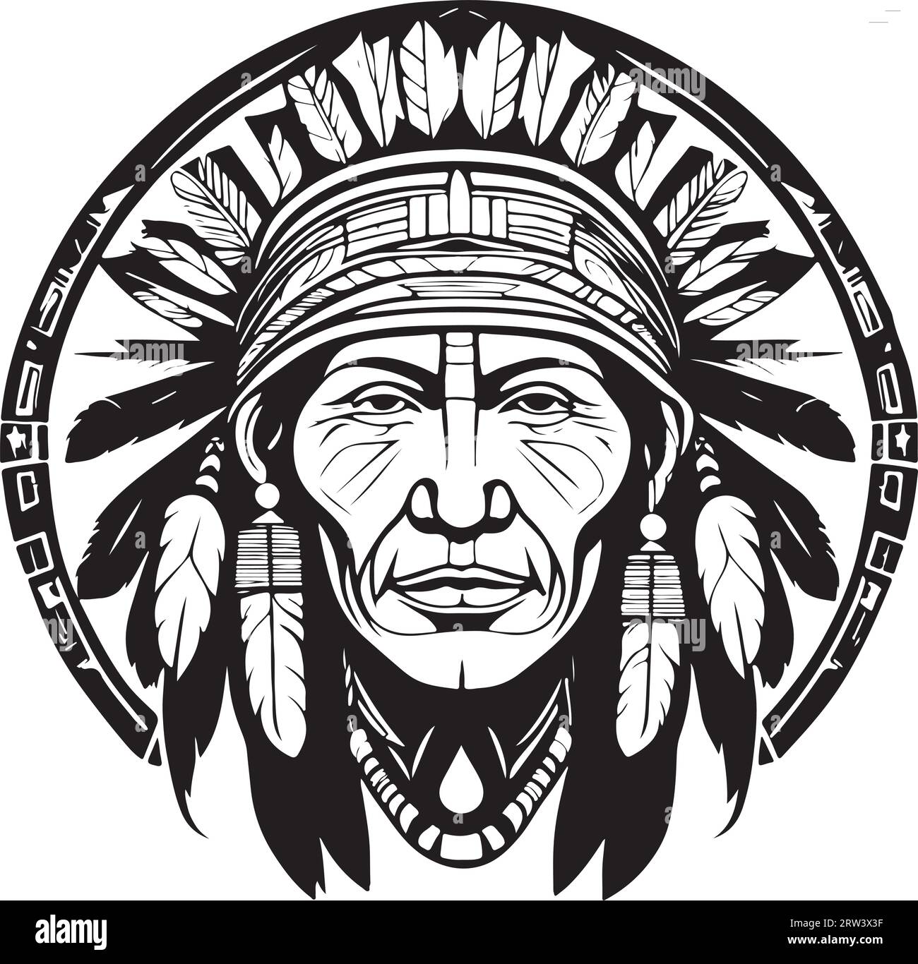 Awesome and lovely Native aboriginal vector art Stock Vector
