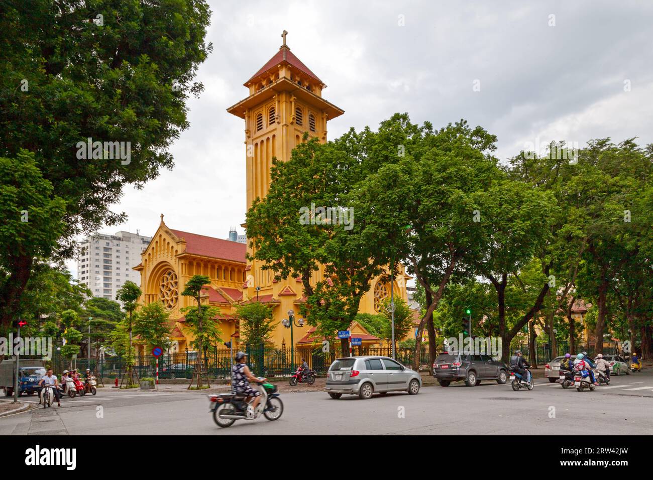 Hanoi, Vietnam August 18 2018 Cua Bac Church is a Roman Catholic