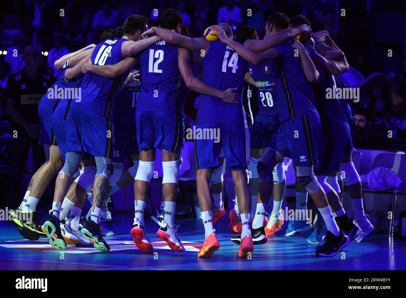 Rome, Italy. 16th Sep, 2023. Italy player's during the final match Italy v Poland valid for the European Men's Volleyball Championship at the Palazzo dello sport on Sep 16th, 2023 In Rome, Italy Fotografo01 Credit: Independent Photo Agency/Alamy Live News Stock Photo