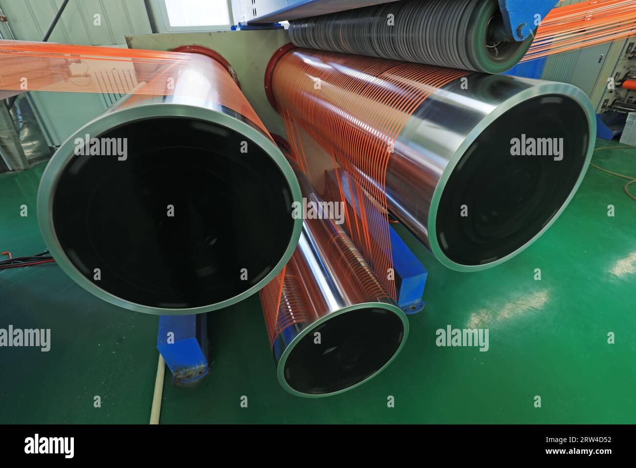 Mechanical equipment in a packaging products processing line, North ...