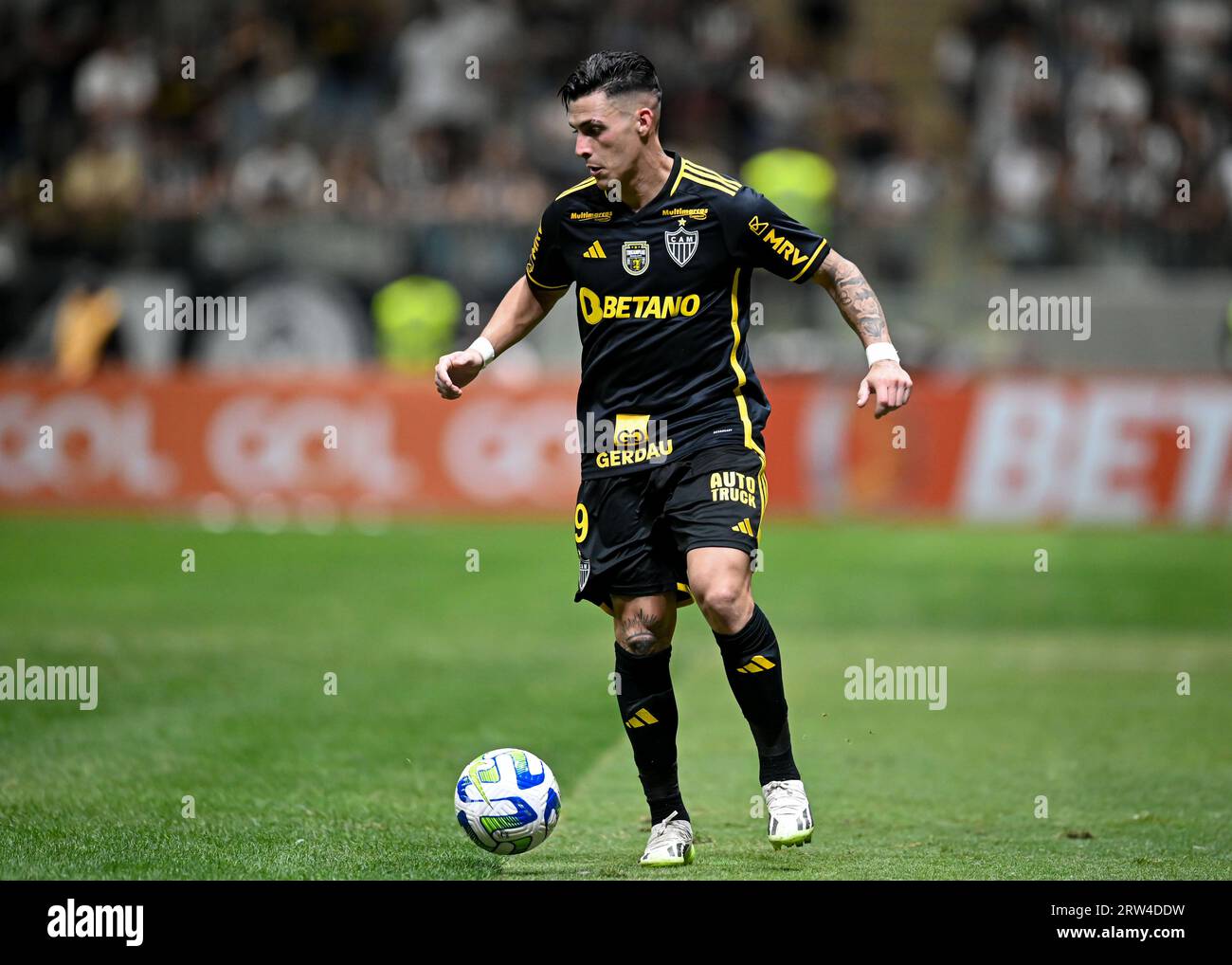 Belo Horizonte, Brazil. 16th Sep, 2023. Arena MRV Cristian Pavon of Atletico Mineiro, during the match between Atletico Mineiro and Botafogo, in the 23rd round of the Brazilian Championship, at Arena MRV, this Saturday 16. 30761 (Gledston Tavares /SPP) Credit: SPP Sport Press Photo. /Alamy Live News Stock Photo