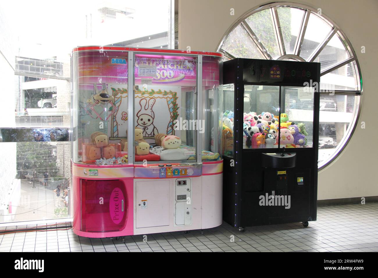 Sega UFO Catcher Claw Toy Game Machines in Japanese Mall Little Tokyo
