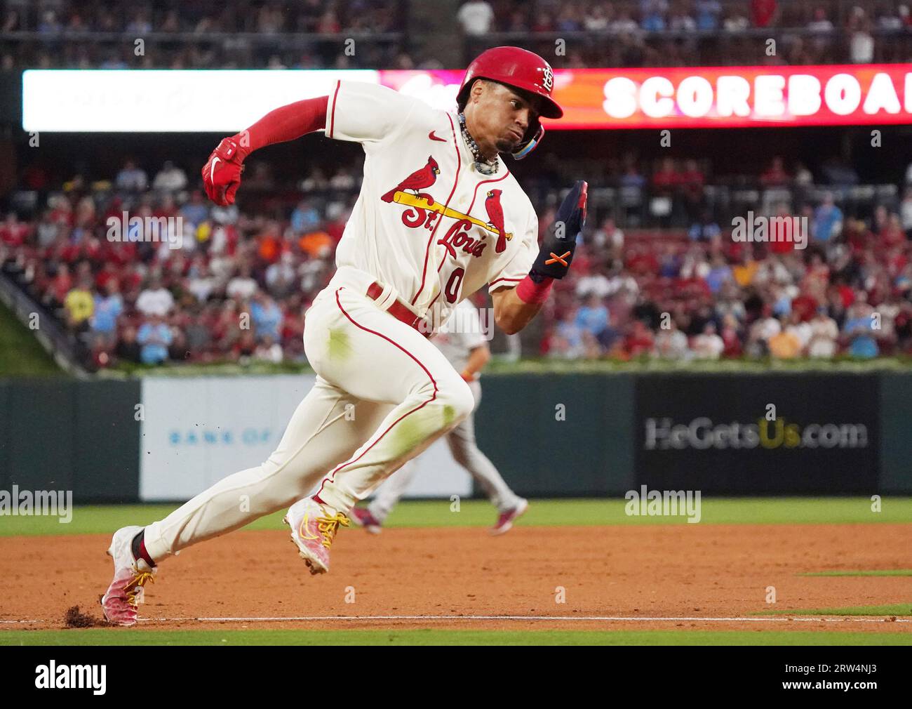 File photo taken on May 2, 2023, shows the St. Louis Cardinals' home  ballpark Busch Stadium in St. Louis, Missouri. (Kyodo)==Kyodo Photo via  Credit: Newscom/Alamy Live News Stock Photo - Alamy