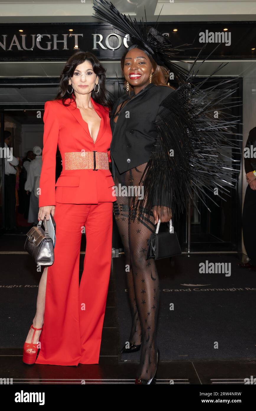 Julia Haart and Suzan Mutesi attends the Malan Breton London Fashion Week SS24 Runway Show in London, Engliand on September 15, 2023 (Photo by David Warren /Sipa? USA) Credit: Sipa USA/Alamy Live News Stock Photo