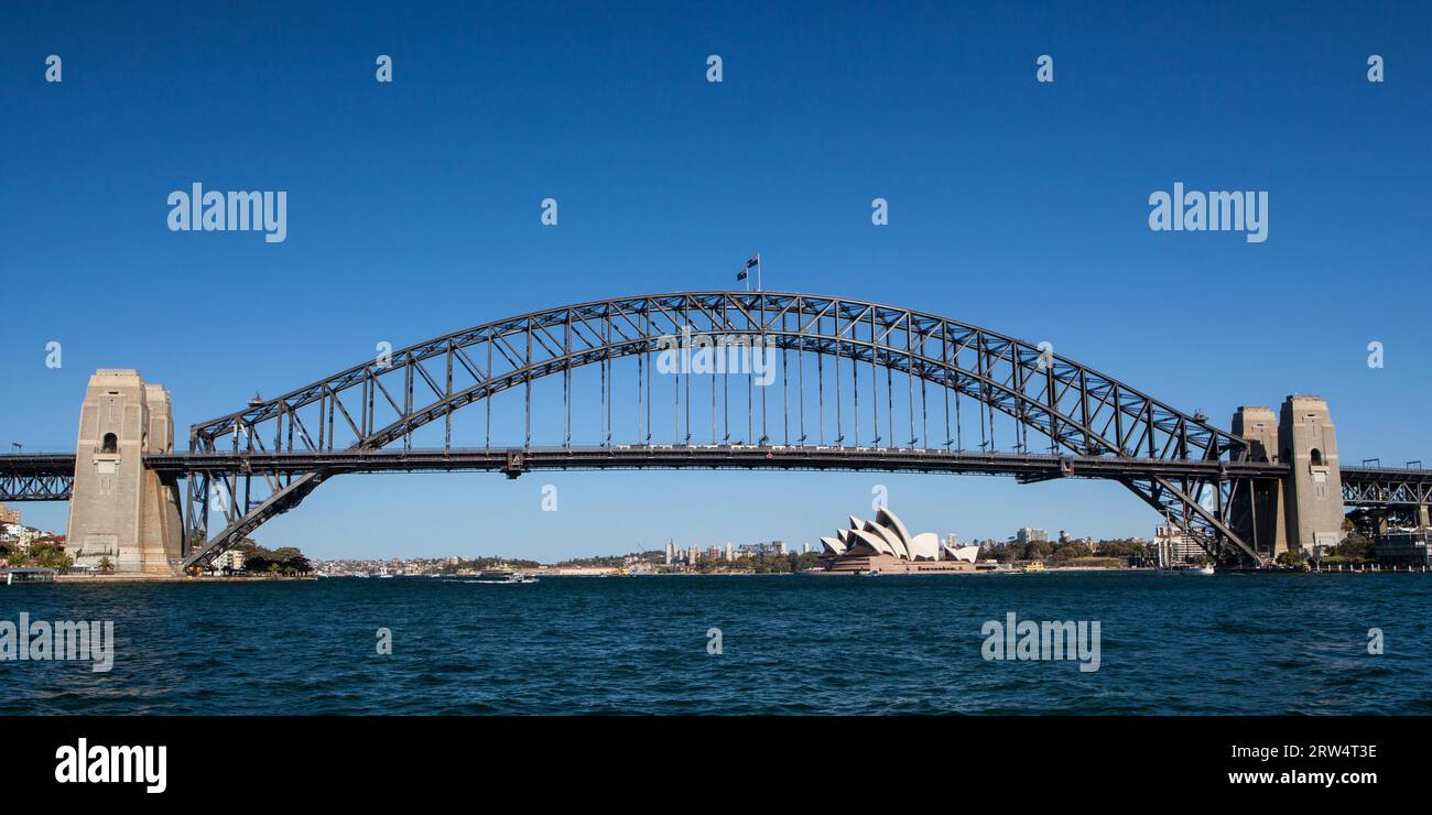 The view from McMahons Point in Lavender Bay, Sydney, Australia Stock Photo