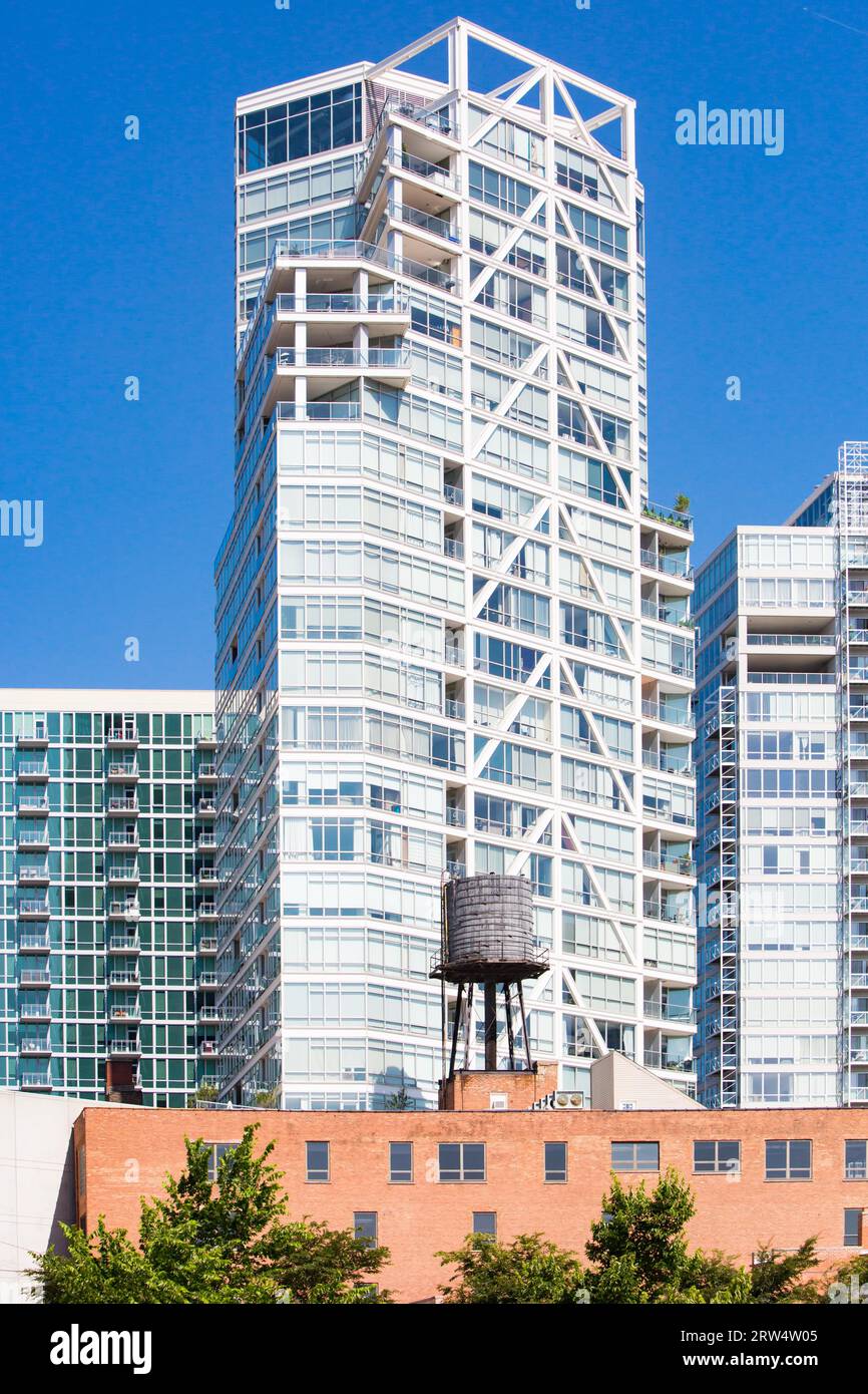 Iconic building architecture in Chicago, Illinois, USA Stock Photo