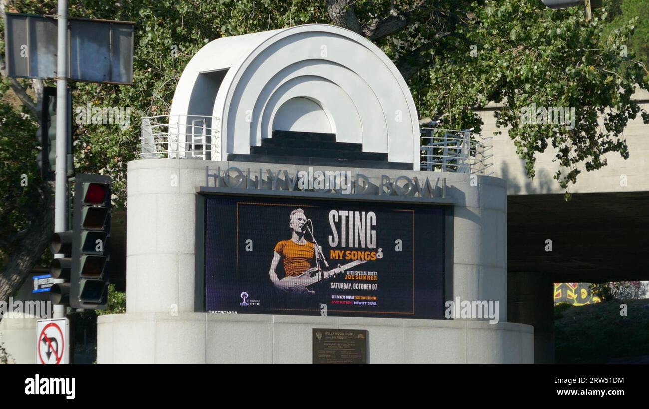Los Angeles California Usa 14th September 2023 Sting Hollywood Bowl